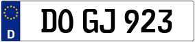 Trailer License Plate